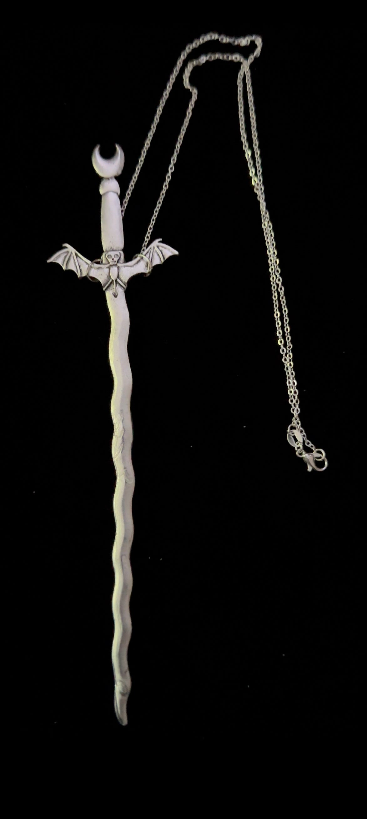 Bat Sword Necklace