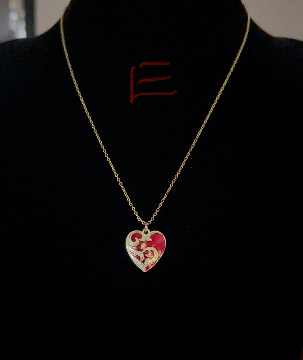 Gothic Heart Pendant Necklace