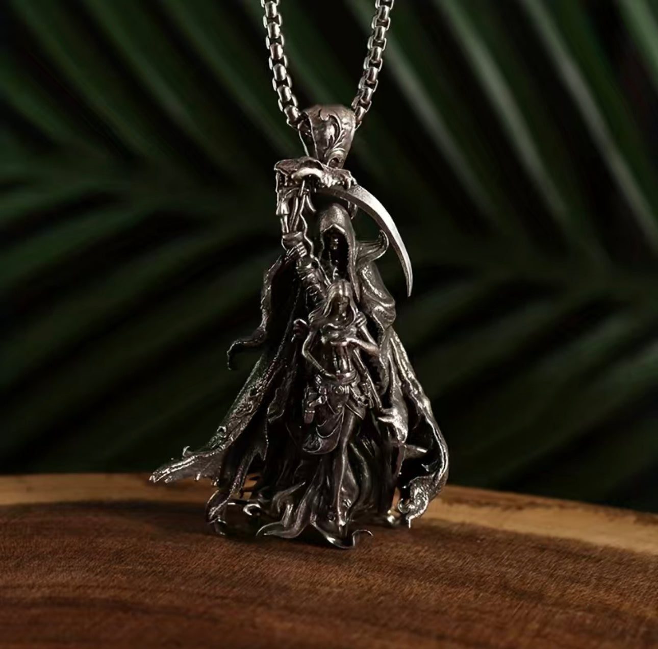 Grim Reaper Death Pendant Necklace