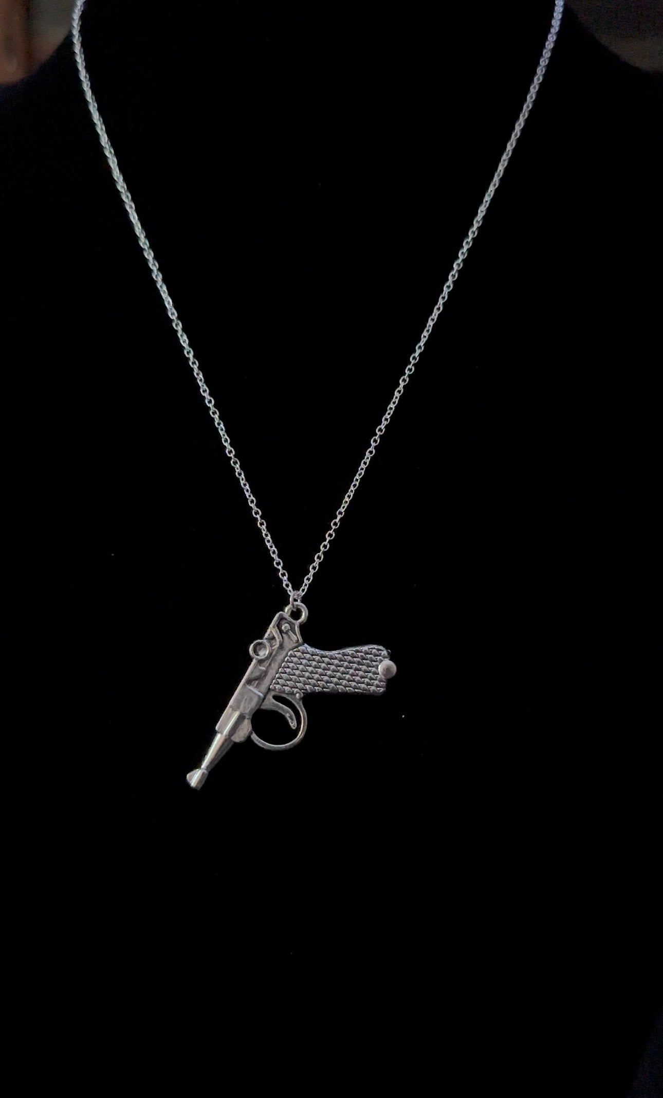 Gun Pendant Necklace